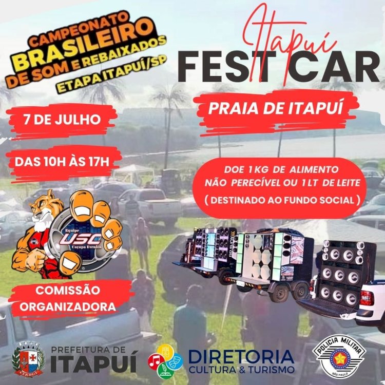 Itapuí Fest Car: Prainha recebe campeonato de Som Automotivo e Rebaixados em julho