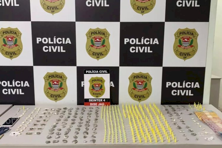 Dise de Jaú prende dupla em flagrante por tráfico de drogas financiado pela venda de motocicleta