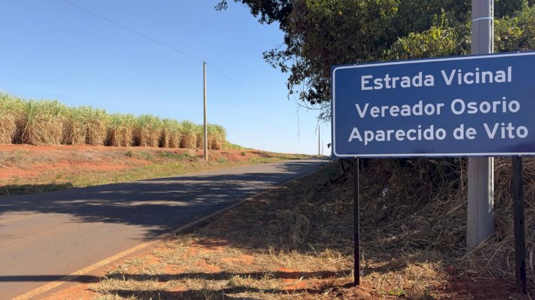 Vereador ‘Osório de Vito’ dará nome a trecho da vicinal que liga Boraceia a Arealva