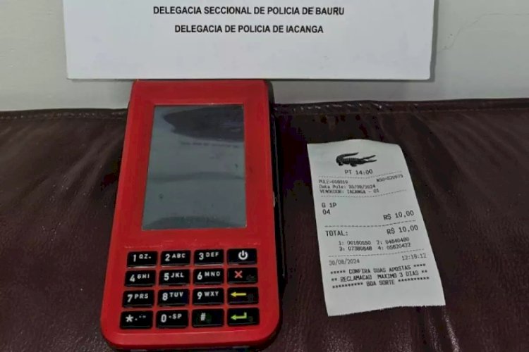 Polícia Civil de Iacanga apreende máquina usada em apostas ilegais no “Jogo do Bicho” em bar