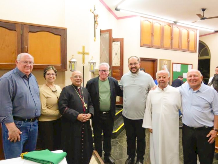 Dom Francisco Carlos faz primeira visita diocesana em Itapuí e celebra missa em honra ao centenário do nascimento do saudoso Padre Arlindo