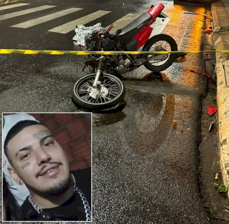 Entregador de delivery morre ao colidir com carro no centro de Jaú