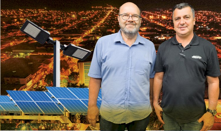 Airton Pegoraro e Paulo Kezo buscam convênio com a Caixa Federal para instalação de usina fotovoltaica e substituição total da iluminação pública de Bariri para lâmpadas de LED