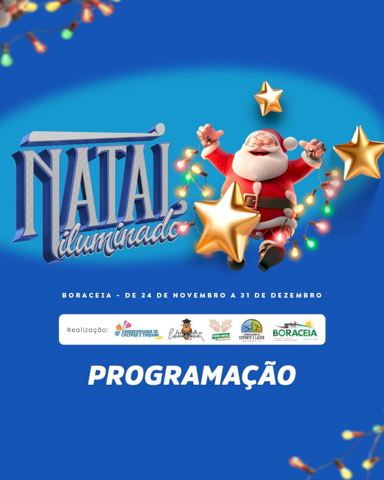 Boraceia divulga programação de eventos para o final de ano