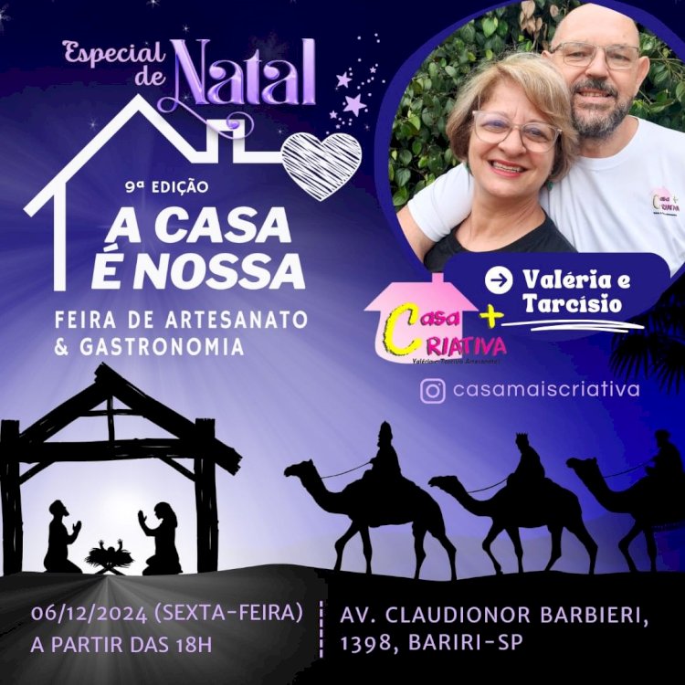 9ª Edição da Feira “A Casa é Nossa”: Natal Especial de Artesanato e Gastronomia