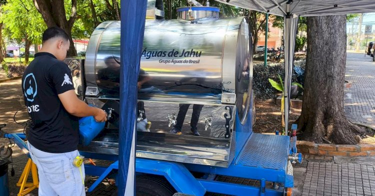 Jaú e Agudos investem em pontos de hidratação para amenizar onda de calor