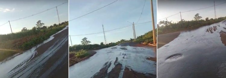 Esgoto segue vazando em áreas residenciais de Itapuí e moradores relatam presença dejetos espalhados pelo chão