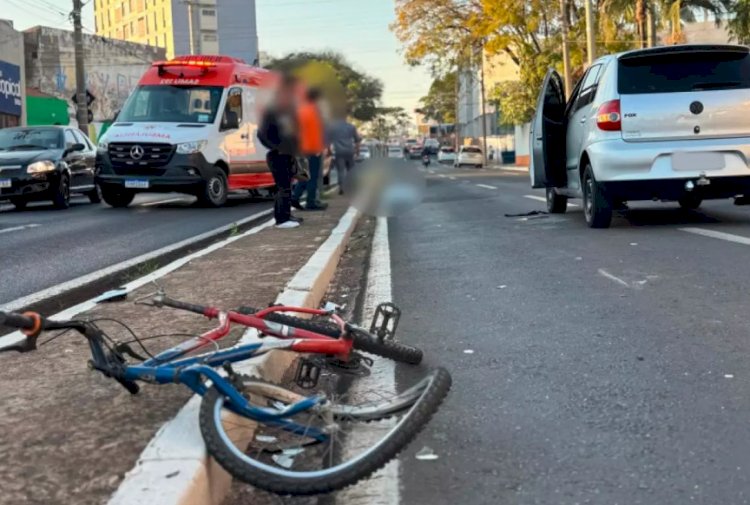 Ciclista morre atropelado nas Nações Unidas