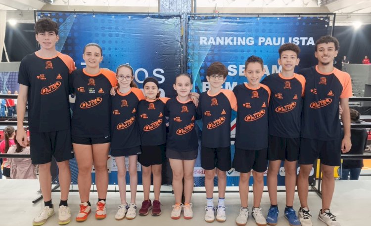 Jaú sobe ao pódio novamente no Paulista de Tênis de Mesa