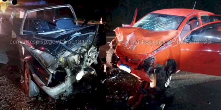 Batida frontal deixa um morto e quatro feridos na Jaú-Bocaina