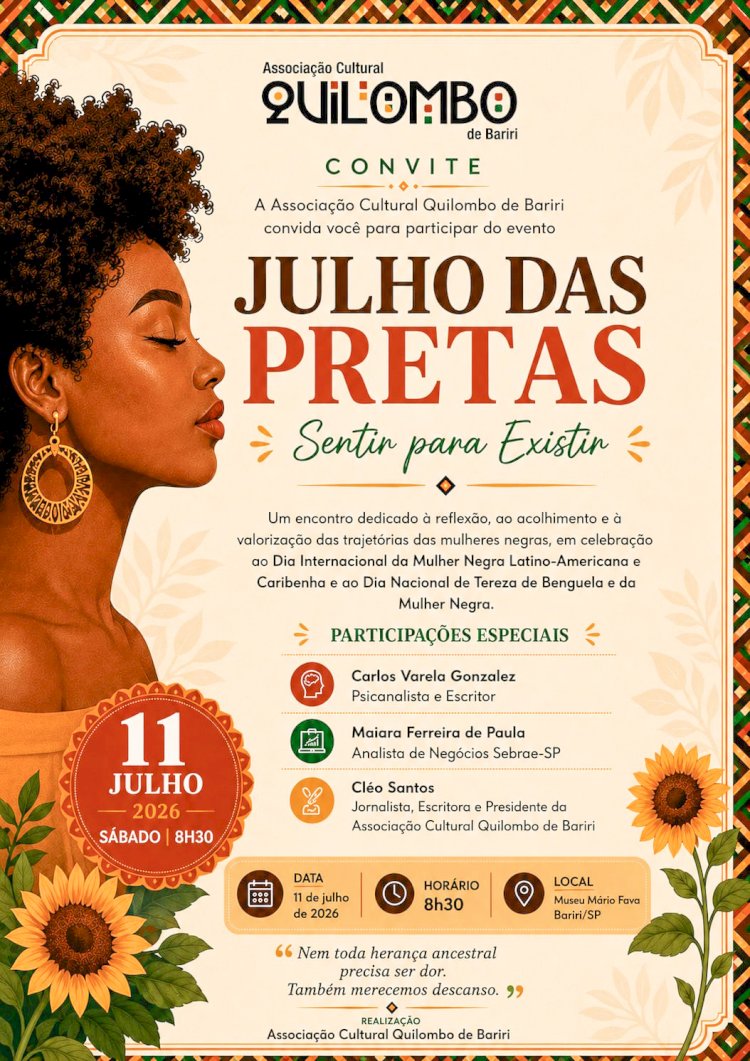 Associação Cultural Quilombo de Bariri promove o encontro “Julho das Pretas”