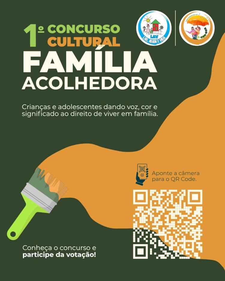 LAV abre votação dos poemas do 1º Concurso Cultural Família Acolhedora